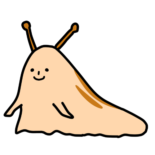 ナメクジタイプのキャラクター